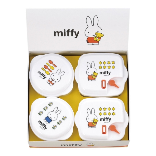 ノベルティ：[キャラクター] ミッフィー 電子レンジ容器4pcセット