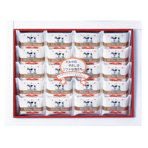 ノベルティ：[石鹸ギフト] 牛乳石鹸  ゴールドソープセット