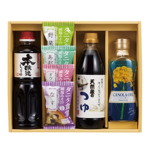 ノベルティ：[調味料ギフト] タニタ監修みそ汁&厳選調味料ギフト