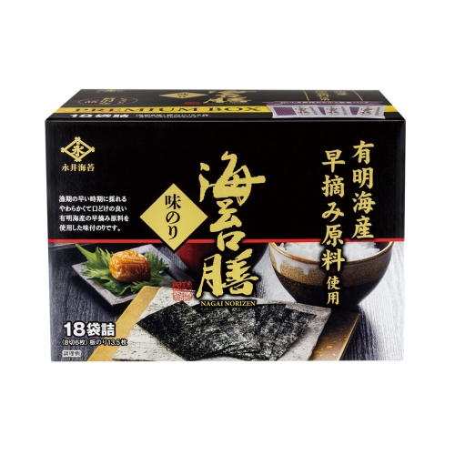 ノベルティ：[食品ギフト] 永井海苔  海苔膳18P PREMIUM BOX