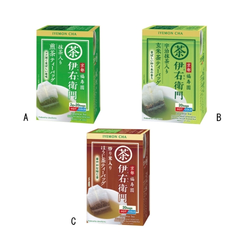 ノベルティ：[お茶ギフト] 京都福寿園（茶）伊右衛門ティーバッグ  20包入×12×5