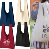 厚手コットンマルシェバッグ（L）
