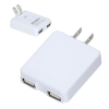 ノベルティ：[スマホ充電器] 2ポートUSB-ACアダプター